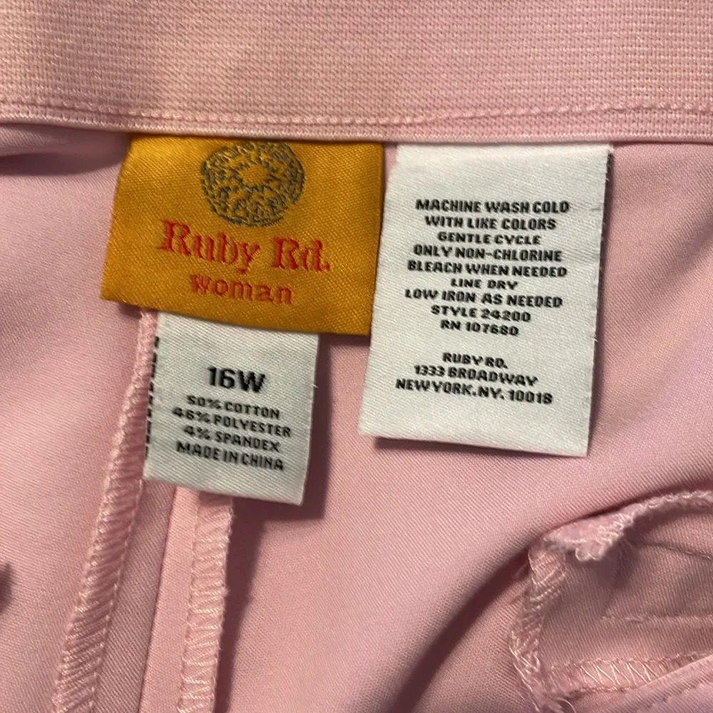 Ruby Rd. Pink Pants - Picture 4 of 4